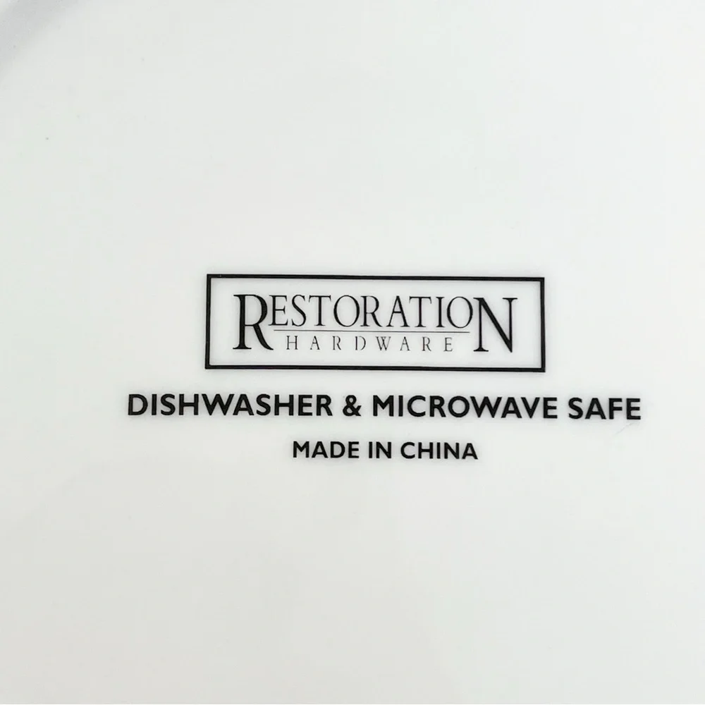 Restoration Hardware Plates French Cheese Appetizer Dishes 7.5” Set Of 4
